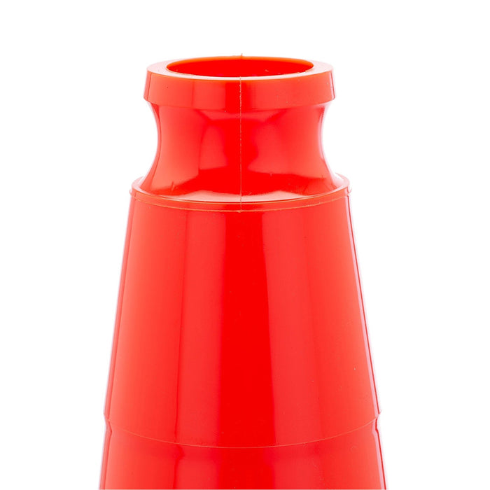 18 Inch Traffic Cone, No Collar, Orange