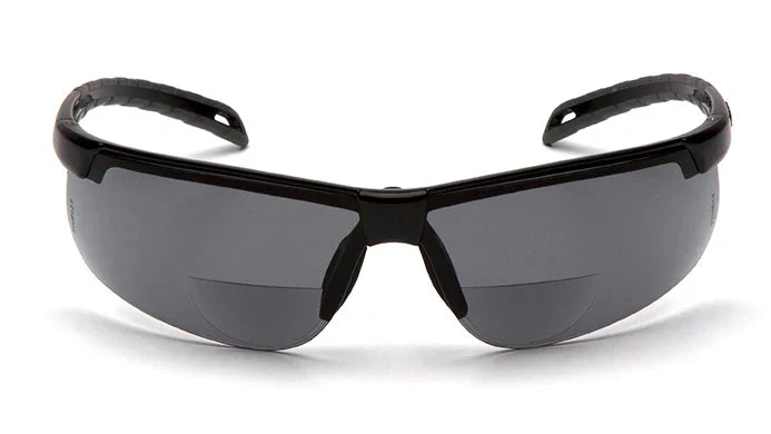 Ever-Lite Safety Glass Reader +1.5, Gray H2MAX Anti-Fog Lens with Black Frame, SB8620R15TM, 1 Pair