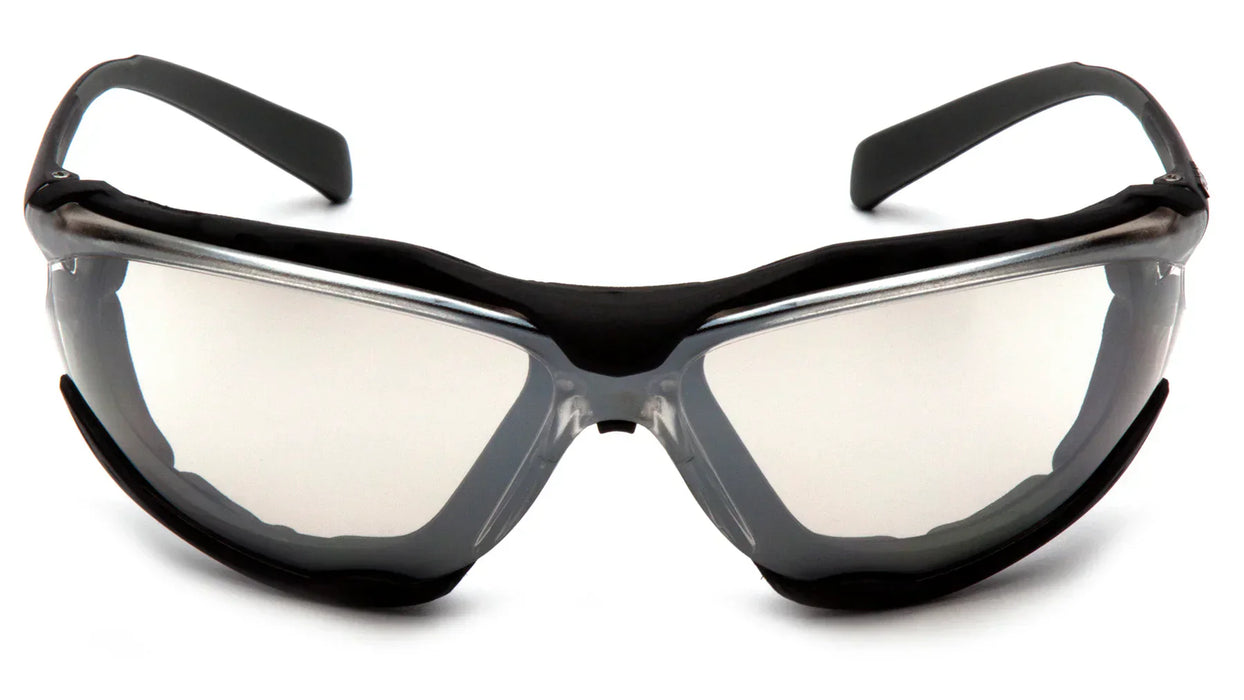 Pyramex Proximity Foam Padded Safety Glass with H2X Anti-Fog Lens, Black Frame