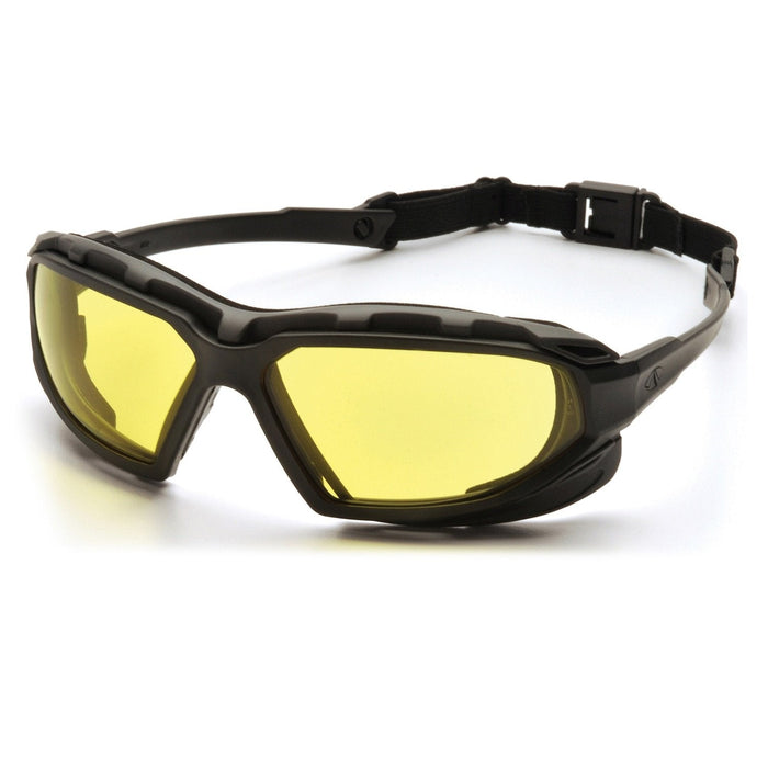 Pyramex Highlander Plus Safety Glasses with Vented Foam Padding