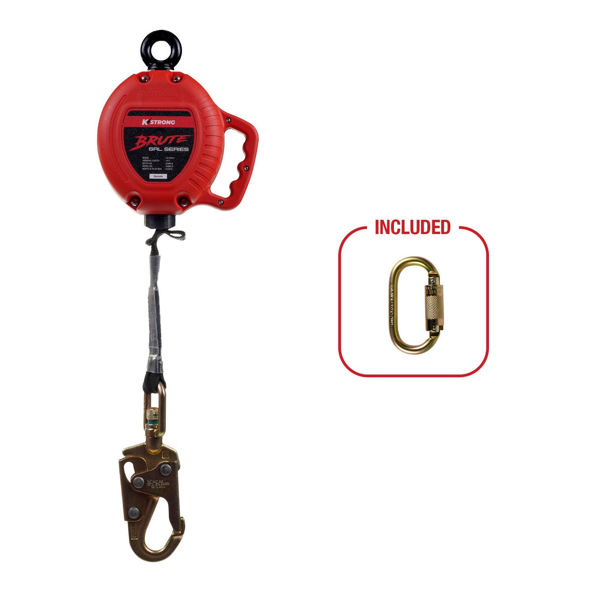 BRUTE 11 ft. Web SRL w/ Snap Hook — ESSR Safety