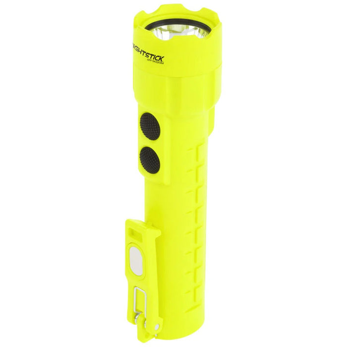 Nightstick Intrinsically Safe Permissible Dual-Light Flashlight with Dual Magnets, Green