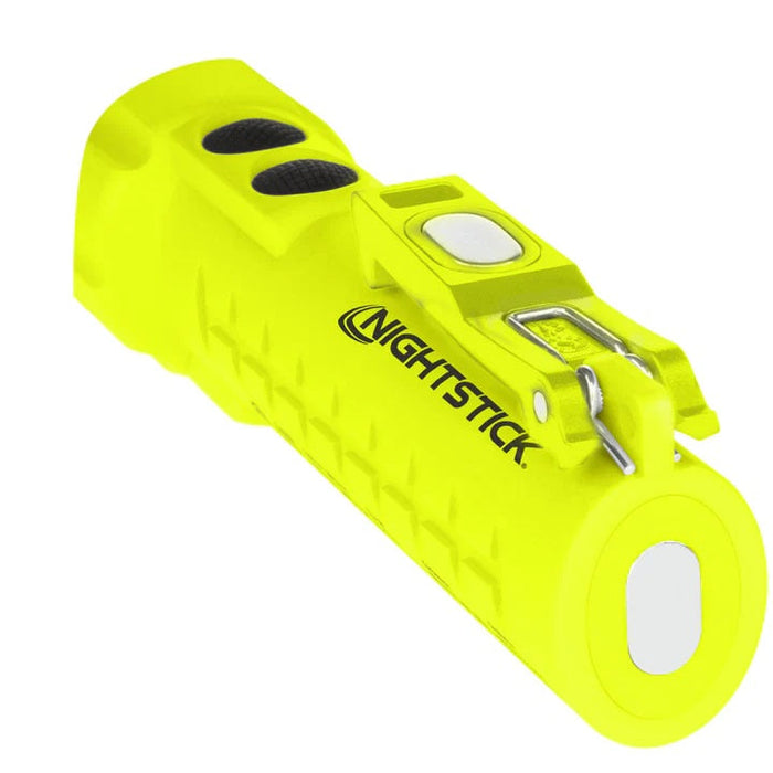 Nightstick Intrinsically Safe Permissible Dual-Light Flashlight with Dual Magnets, Green