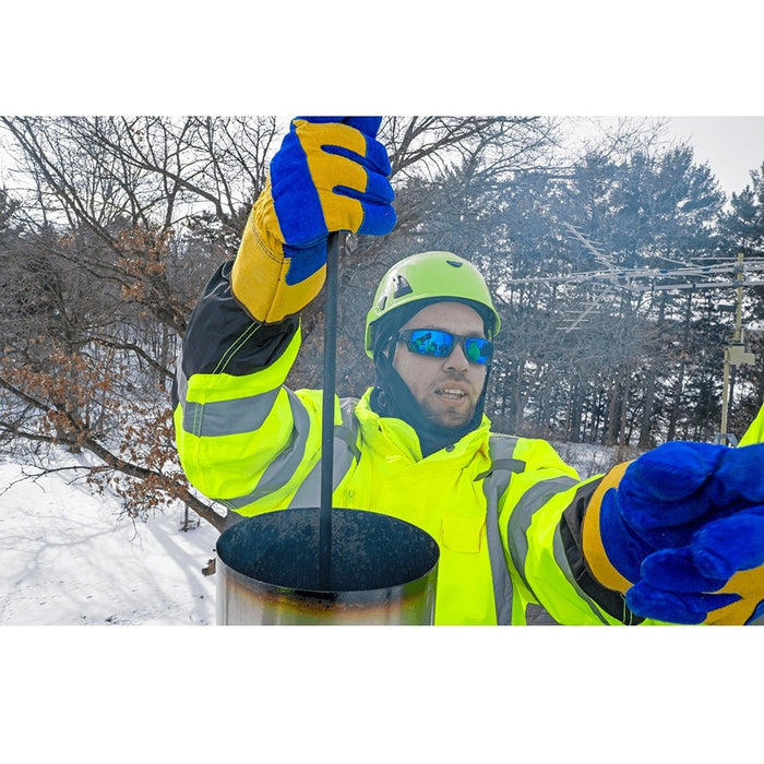 Dorado Blue Mirror Performance Fog Technology Polarized Lens with Shiny Black Frame, Safety Glasses - BH95129PFT - BHP Safety Products