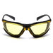 Pyramex Proximity Foam Padded Safety Glass with H2X Anti-Fog Lens, Black Frame - BHP Safety Products