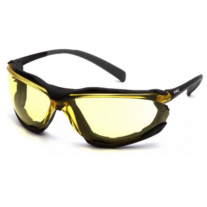 Pyramex Proximity Foam Padded Safety Glass with H2X Anti-Fog Lens, Black Frame - BHP Safety Products