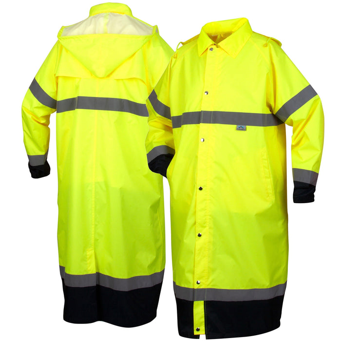 Pyramex RRWC3110 Premium Hi-Vis Rainwear Waterproof Coat - BHP Safety Products