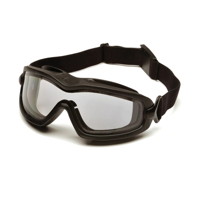 Pyramex V2G Plus Goggle, Dual Clear Anti-Fog Lens and Adjustable Strap